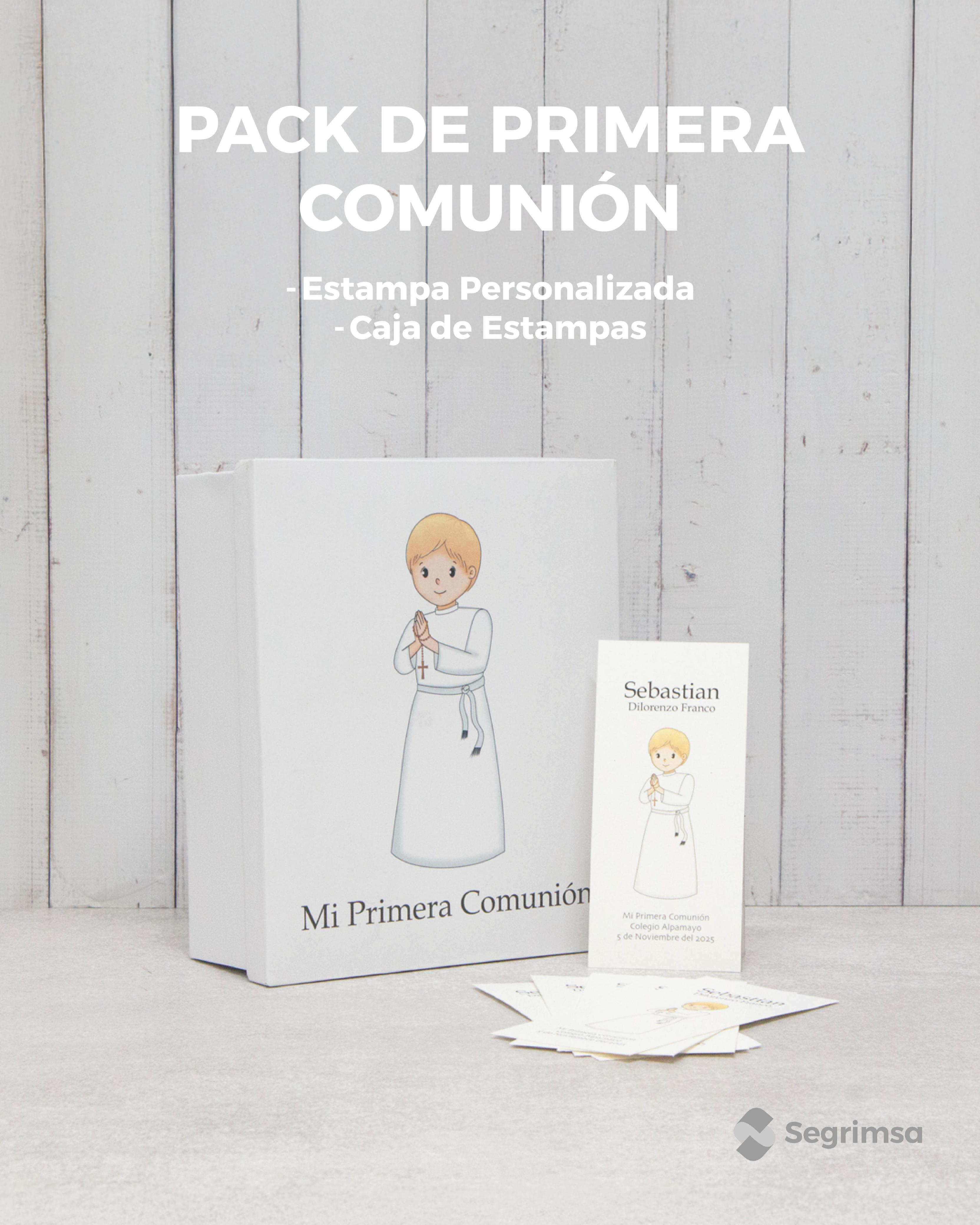 Pack Primera Comunión: Estampas + caja de estampas
